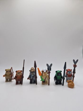 Figurines type lego 6 Ewoks star wars