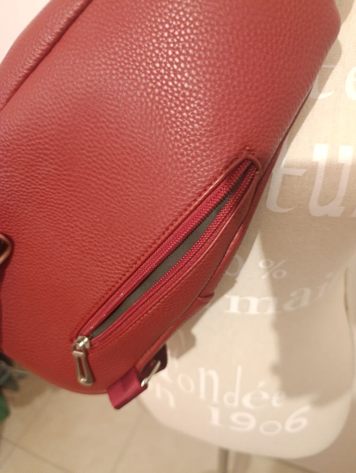 Sac bandoulière Flora&Co Paris Couleur Bordeaux - photo numéro 4