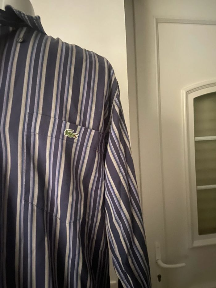 Chemise à rayures, Lacoste en 38 - photo numéro 2