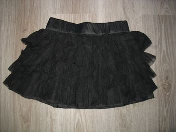 JUPE COURTE NOIRE A VOLANTS "H&M" - TAILLE 36 - n°02