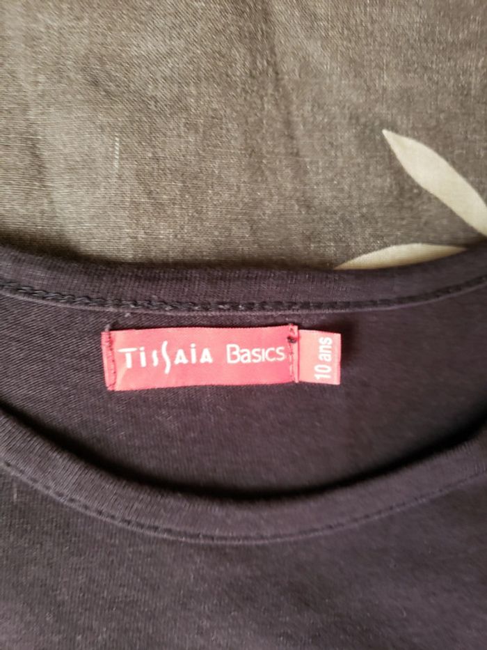T-shirt Tissaia  manches longues taille 10 ans - photo numéro 3