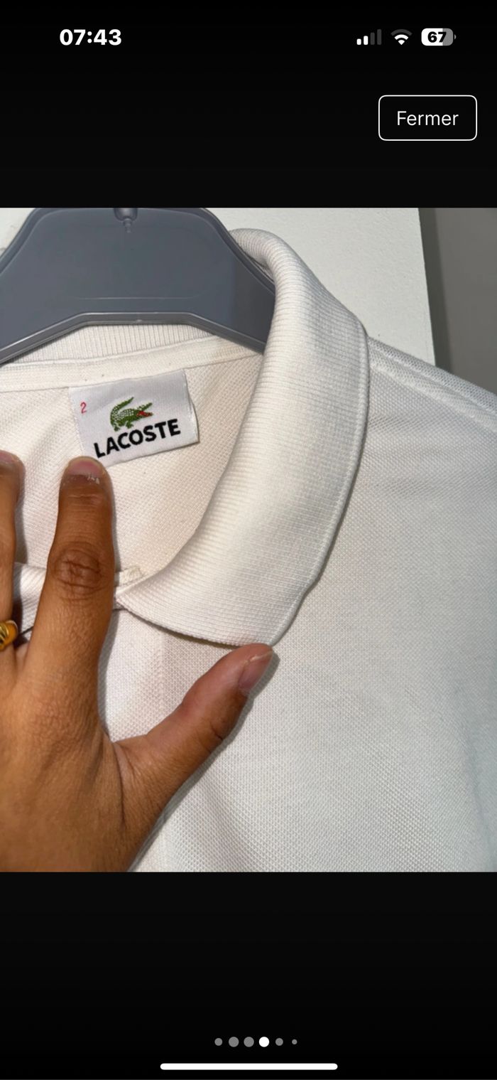 Polo Lacoste taille 2 - photo numéro 4
