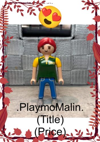 Personnage figurine femme playmobil