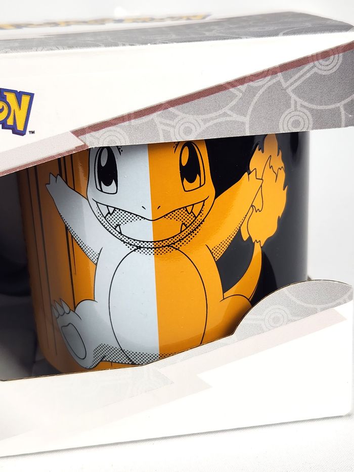 Mug / Tasse Salamèche Pokémon - Noir & Orange - Porcelaine - 320 ml (avec boîte) - photo numéro 2