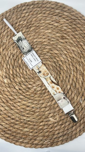 Attache tétine animaux mignons fait main