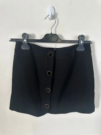 Jupe noire avec gros boutons- Sézane