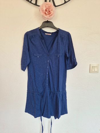 Tunique  bleu camaieu taille s