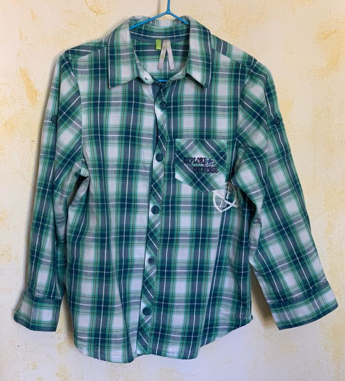 Chemise manches longues à carreaux Orchestra 4 ans