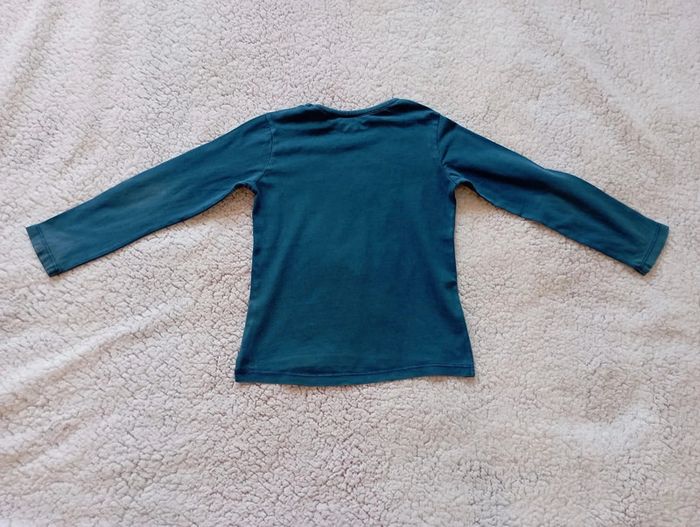 T-shirt manches longues bleu Okaidi 5 ans - photo numéro 4