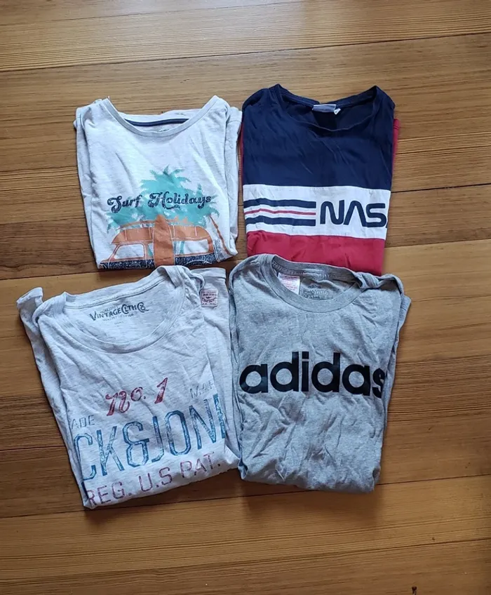 Lot de 4 t-shirts garçons 14-16 ans