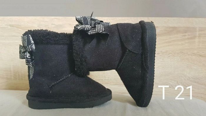 Bottine en daim noir bien chaude - photo numéro 2