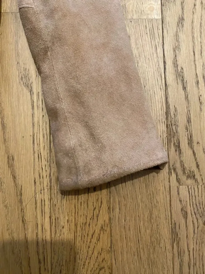 Blouson en daim beige Kaos taille 40 - photo numéro 9