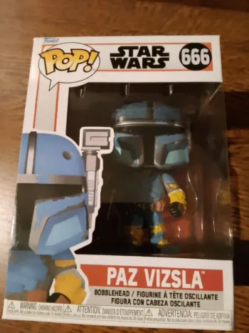 figurine funko pop 666 star wars paz vizsla neuf