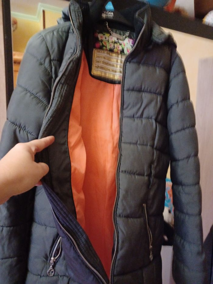 Manteau hivers fille avec capuche - photo numéro 2