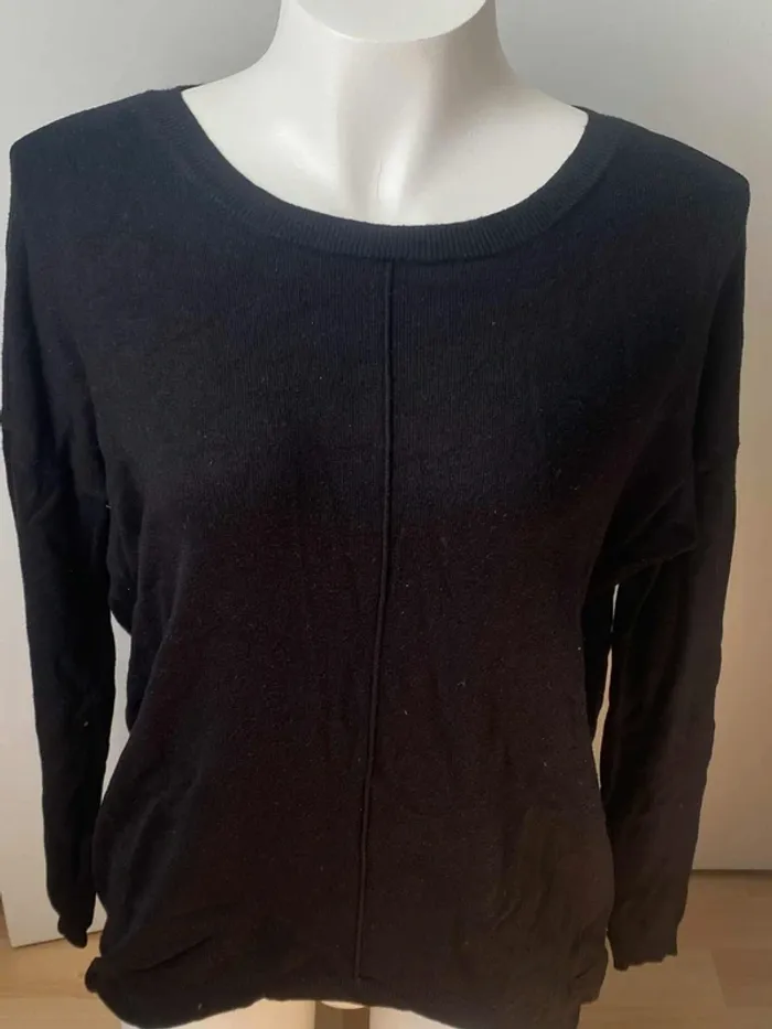 Pull fin col rond dos zippé 36 Atmosphère - photo numéro 2