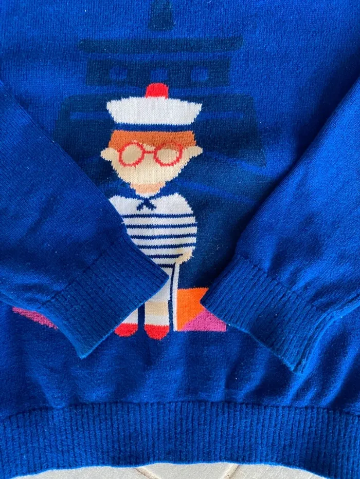Pull Jacadi marin 4 ans - photo numéro 4