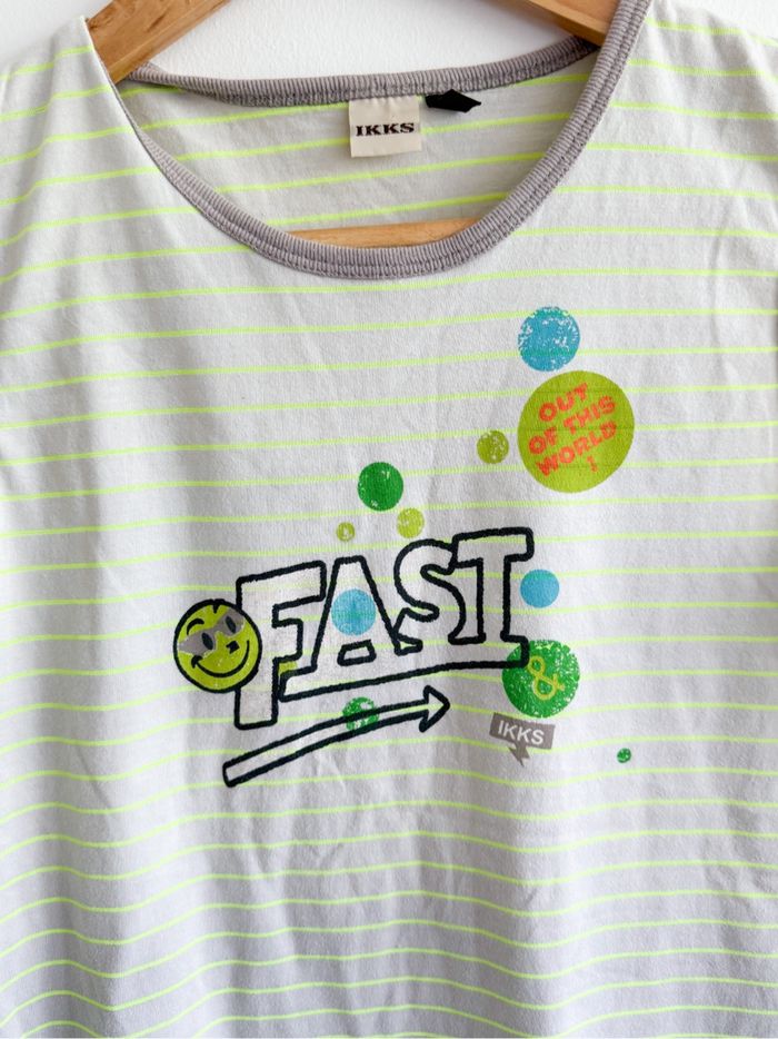 Débardeur vintage gris vert ikks taille 34 XS - photo numéro 3
