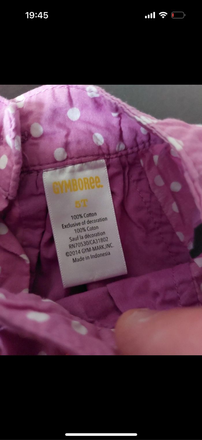 Blouse 100% coton Gymboree taille 5 ans - photo numéro 3