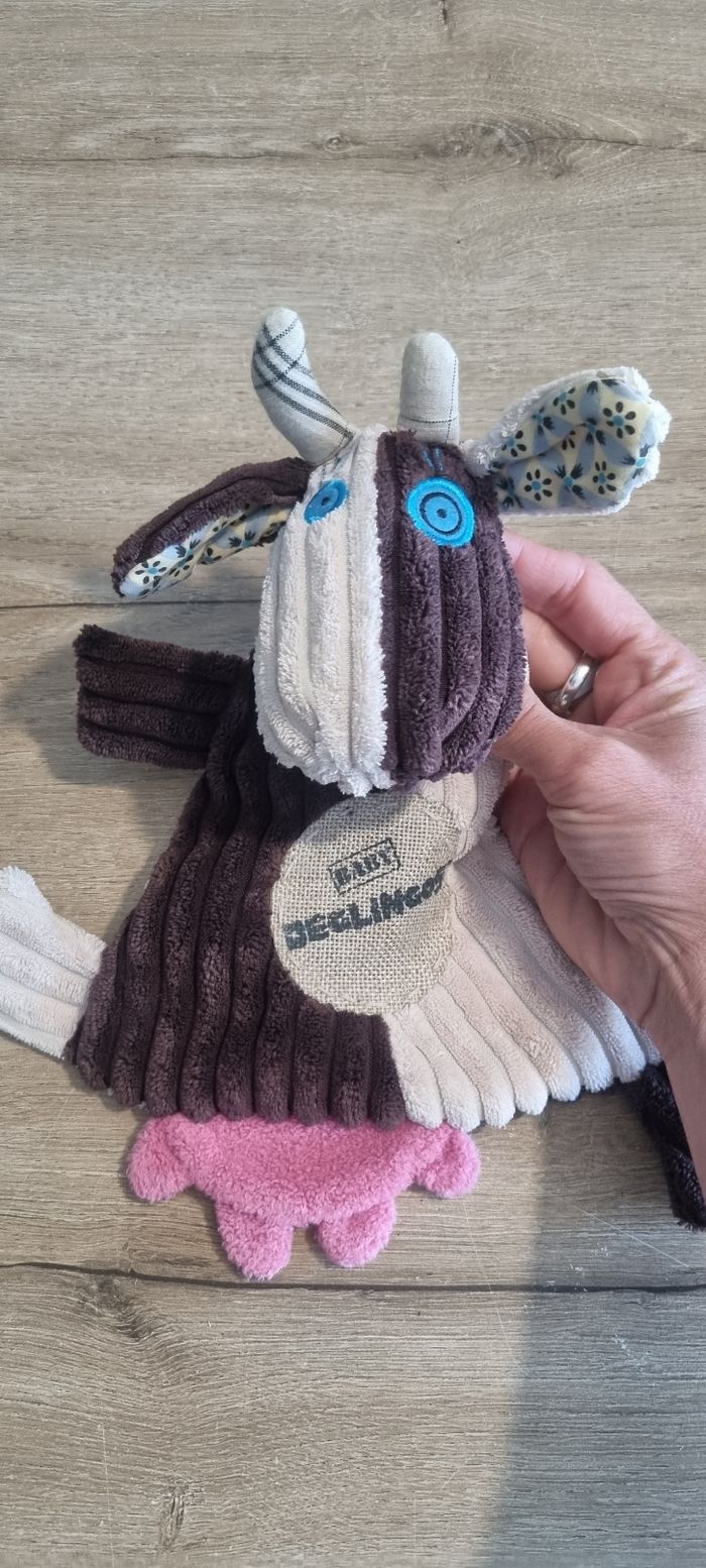 Doudou plat vache Les Déglingos - photo numéro 3