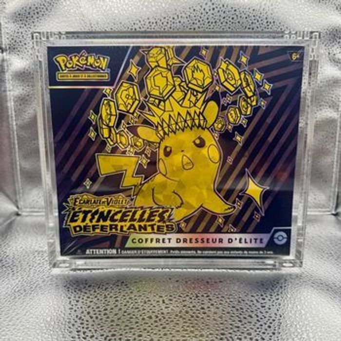 5 protections acryliques aimantées neuves pour ETB Pokémon - photo numéro 2