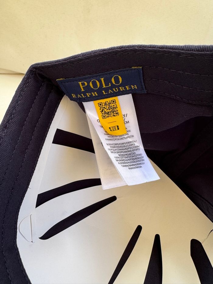 Casquette Ralph Lauren bleue foncée neuve - photo numéro 3