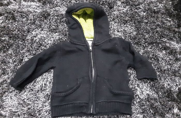 Gilet sweat zippé à capuche - 9 mois