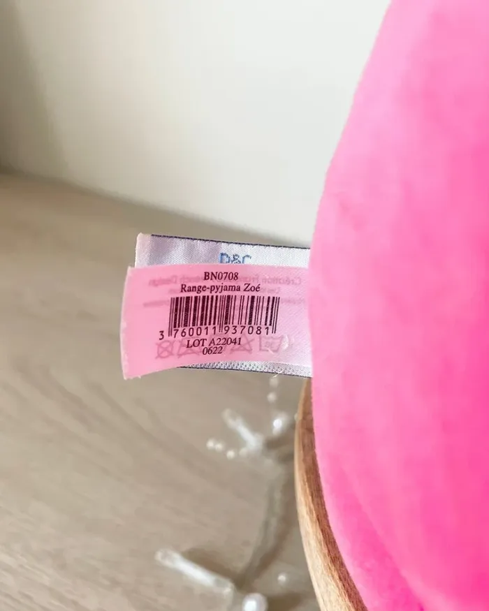 Peluche et range pyjama 2 en 1 Zoé l'hippopotame - Baby Nat' - photo numéro 10