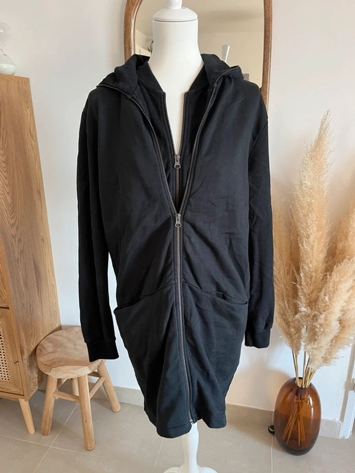 Sweat long/veste noir French Terry 18.18 - photo numéro 4
