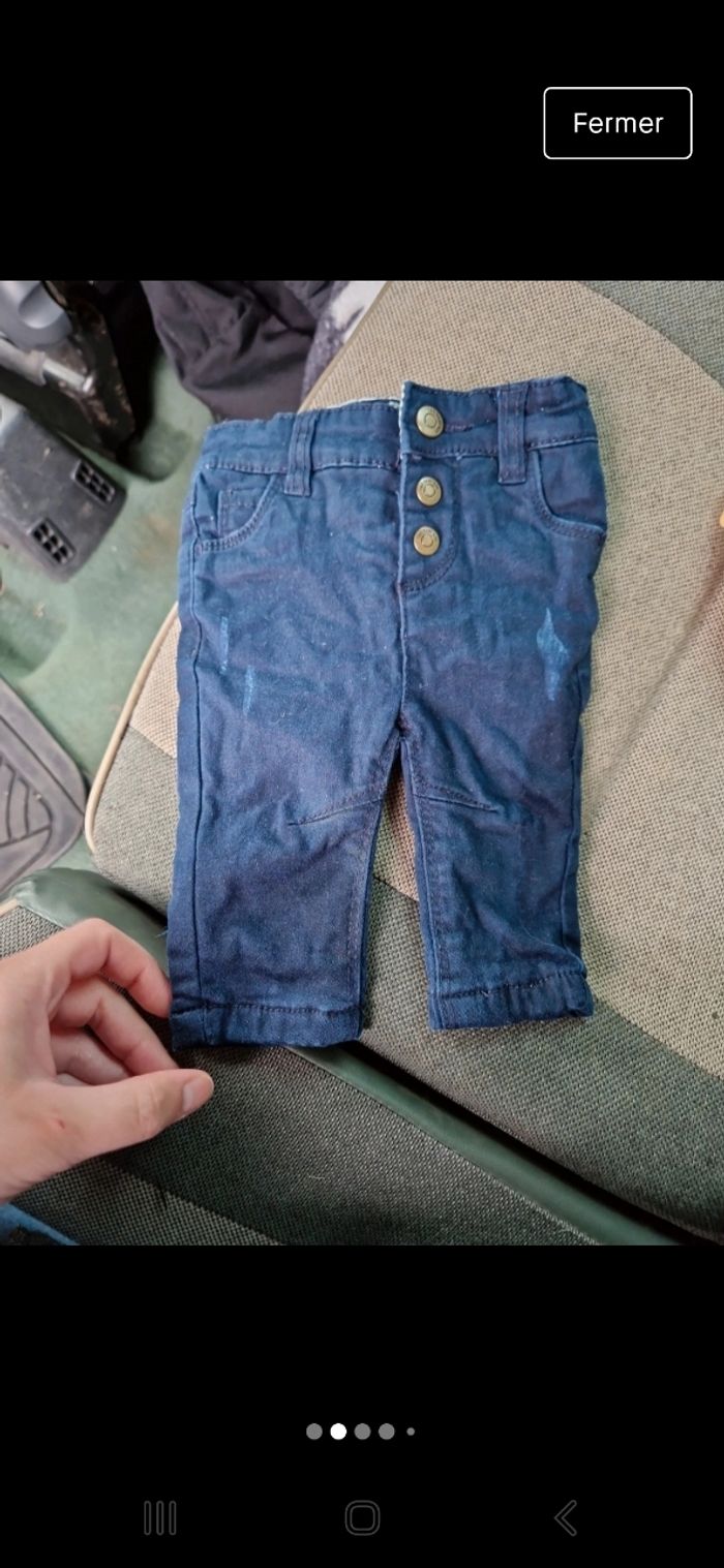 Lot dix pantalon taille 3 mois - photo numéro 2