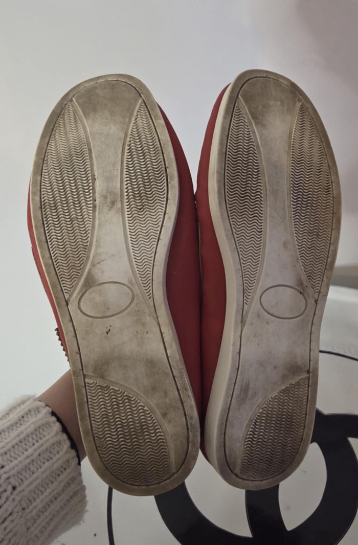 SERGE BLANCO Chaussures Bateau 42 Cuir Rouge – Modèle Iconique – Très Bon État - photo numéro 9