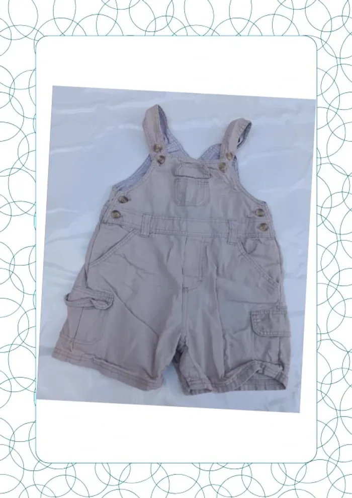 Salopette-short 18 mois Bout'chou