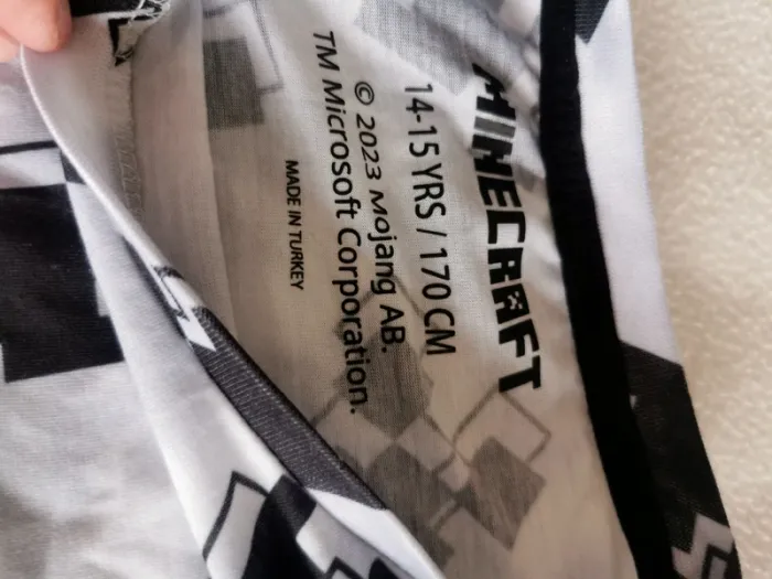 T shirt minecraft 14 15 ans - photo numéro 2
