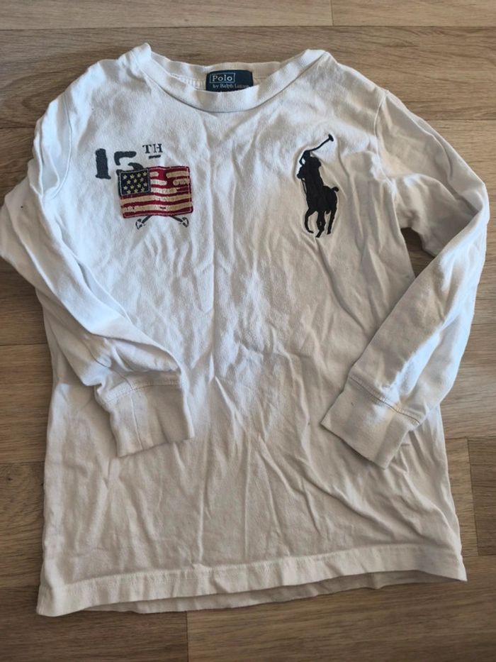 Tee shirt manches longues  de marque Ralph Lauren taille 6 ans