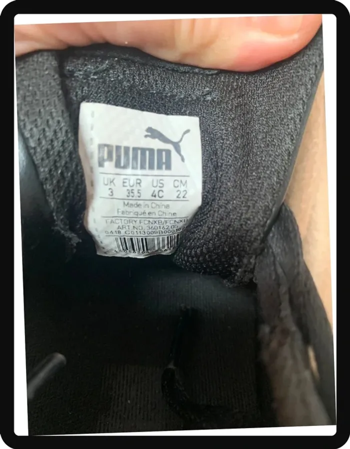 Baskets Puma noires P/35 - photo numéro 8