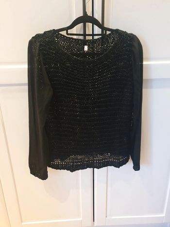 Pull maille transparente