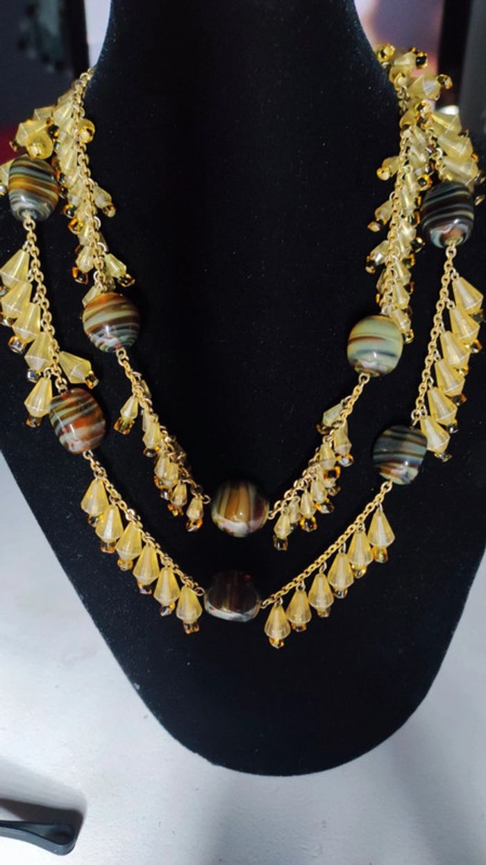 Magnifique collier vintage inspiration 70's