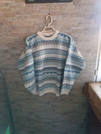 Pull jacquard bleu 44