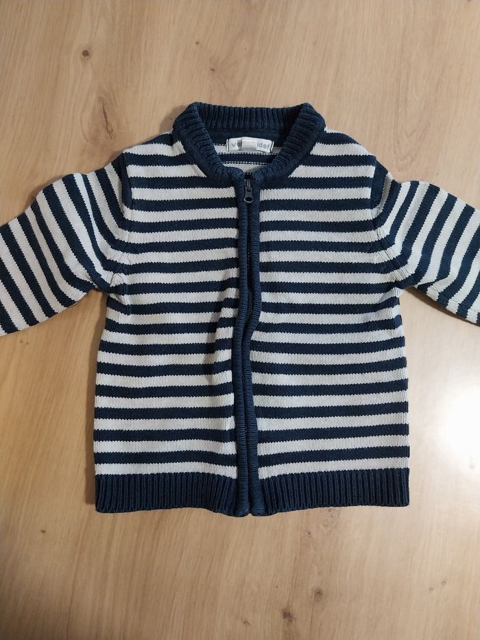 Gilet zippé 2 ans