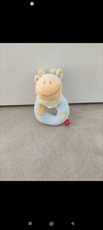 Hochet en peluche girafe