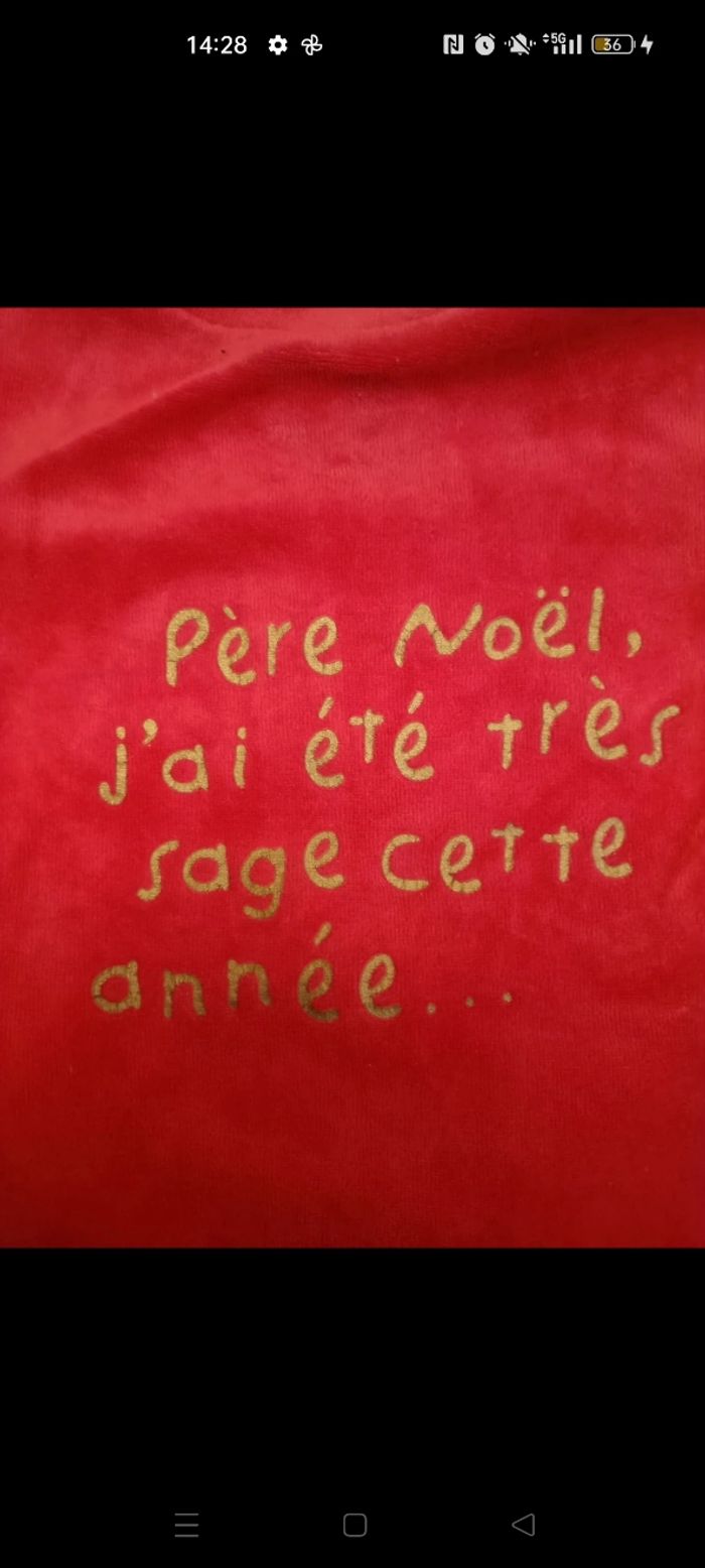 Pyjama de Noël rouge – 12 mois / 74 cm 🎅❤️ - photo numéro 3