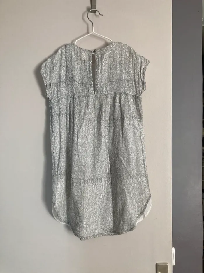 Louis Louise jolie robe vert d’eau et argentée 8 ans - photo numéro 7