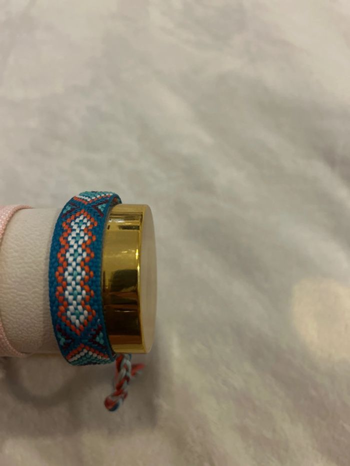 Bracelet tressé bleu - photo numéro 2