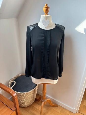 Blouse ML noire - Camaïeu - T36