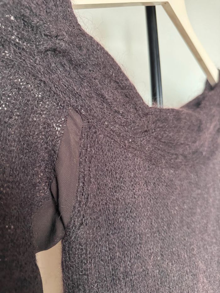 Tunique pull d'hiver ou robe courte brune - photo numéro 2