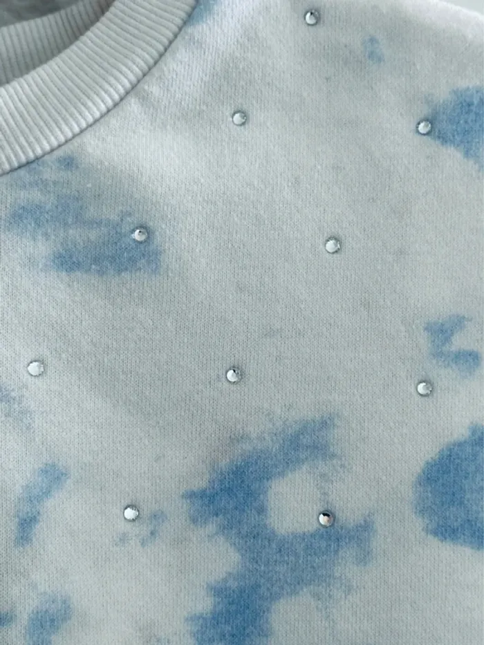Pull décoloré strass - photo numéro 4