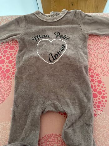 Lot pyjama naissance en velours