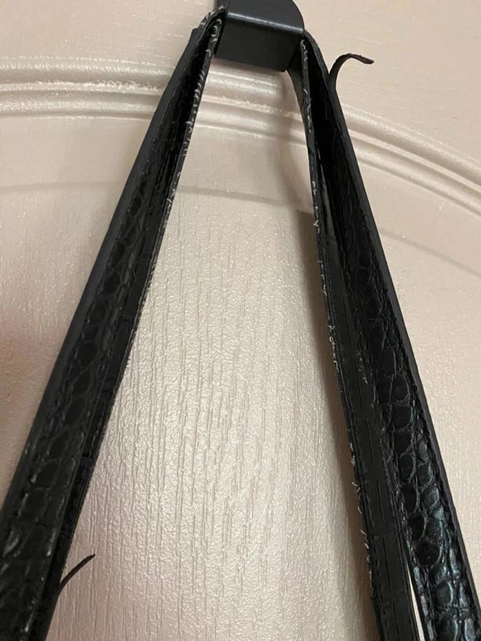 Sac à main croco noir - photo numéro 4