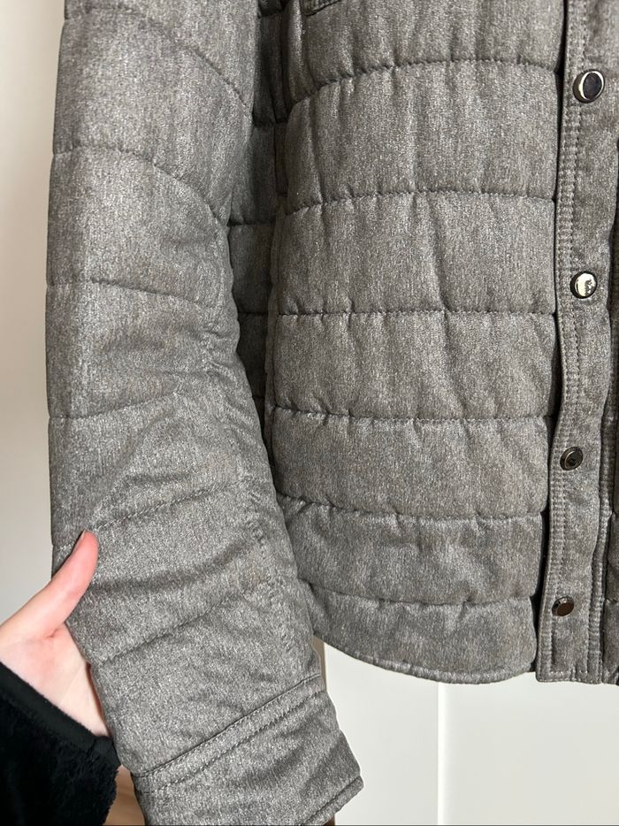 Veste grise unie matelassée Homme Zara Tailles L-XL - photo numéro 10