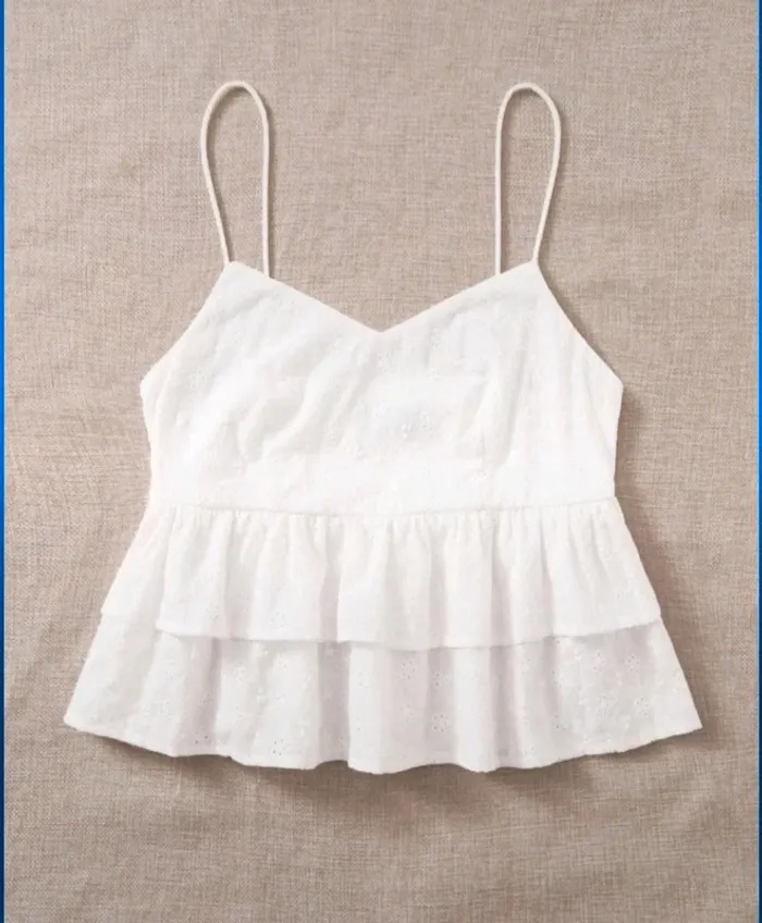Top court blanc taille S - photo numéro 2
