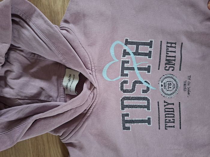 Sweat-shirt à capuche violet Teddy Smith 12 ans - photo numéro 2